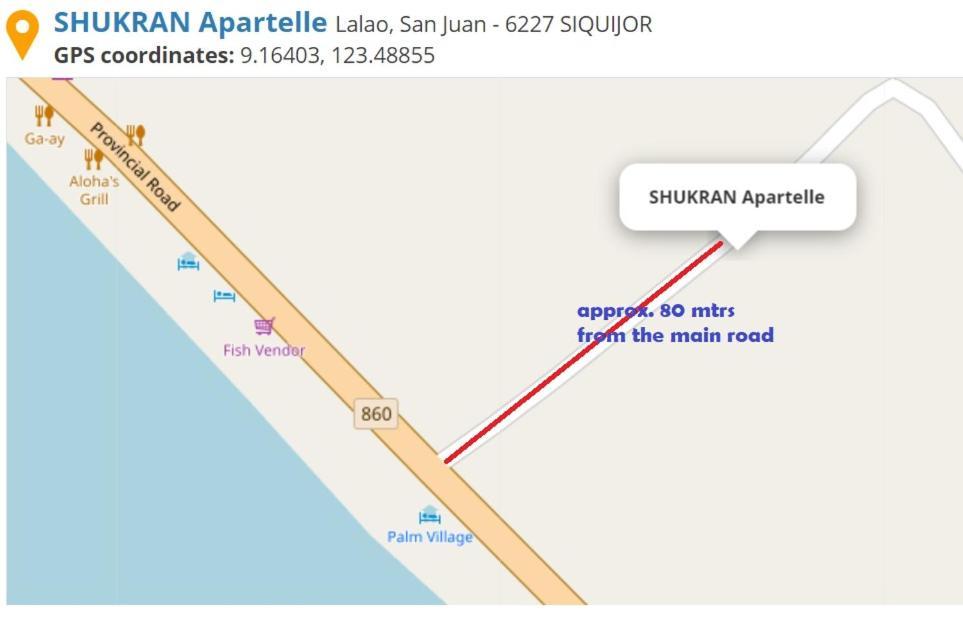 Shukran Apartelle Siquijor Eksteriør bilde